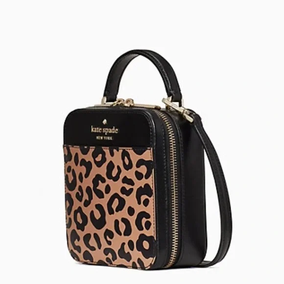 Kate Spade daisy graphic leopard vanity crossbody - Picture 2 of 6